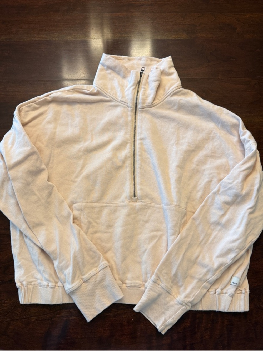 Vuori Light Pink Quarter-Zip Pullover